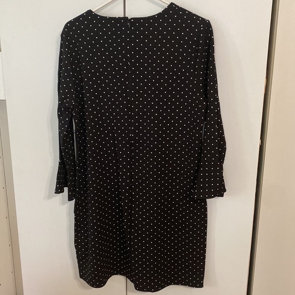 Old Navy black and white polkadot, dress, size L - Picture 2 of 6